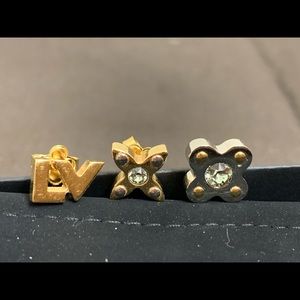 Louis Vuitton earrings set of three